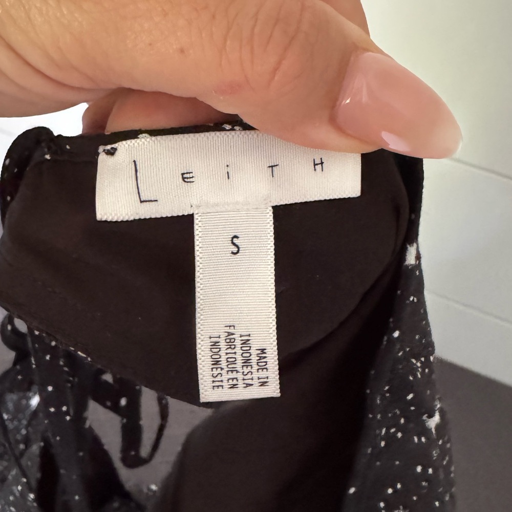Leith Black and White Starry Maxi Dress - Picture 6 of 7